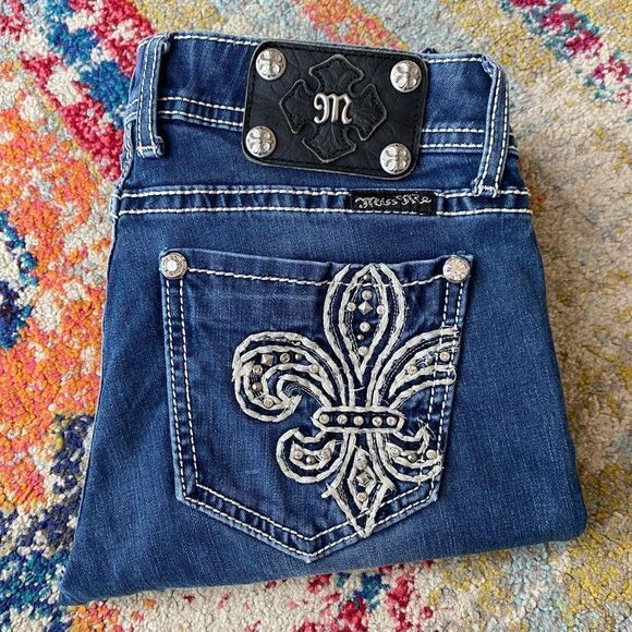 Miss Me Rhinestone Skinny Jeans - Picture 1 of 12